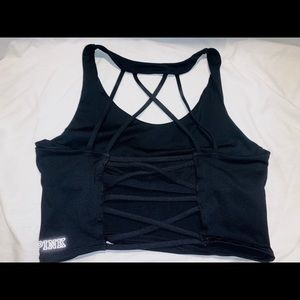 VS PINK Cropped Workout Bralette